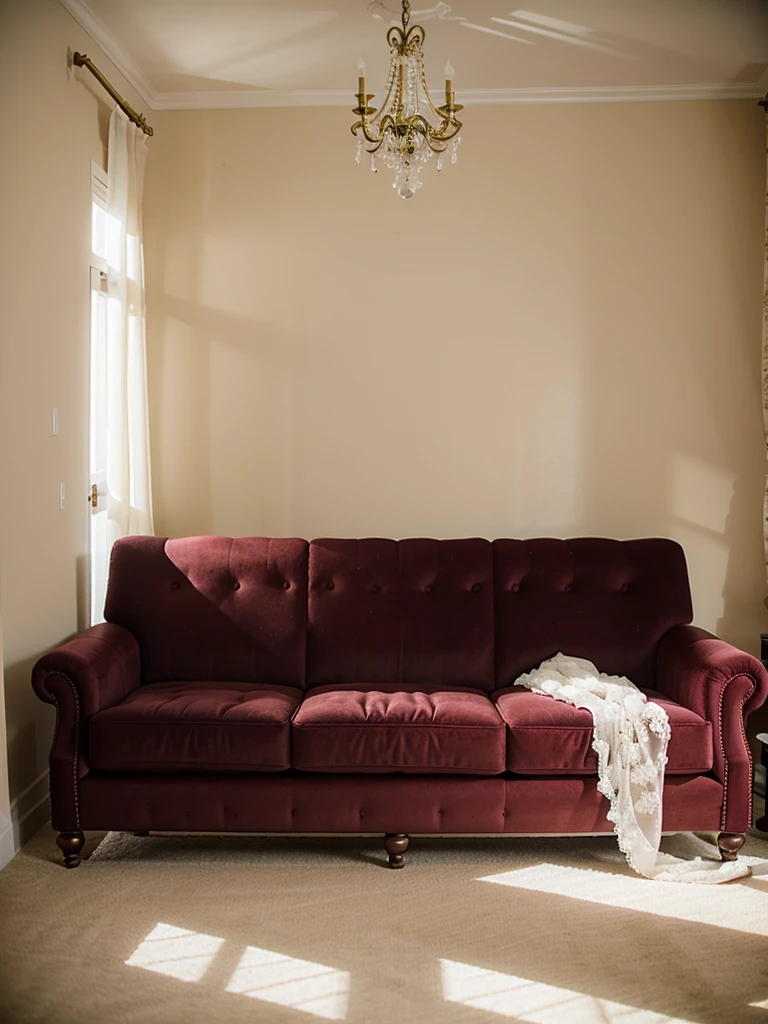 a decore with a modern beautiful sofa for wedding