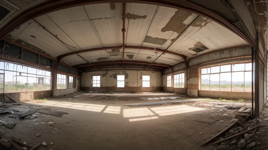 girl, warehouse, abandoned