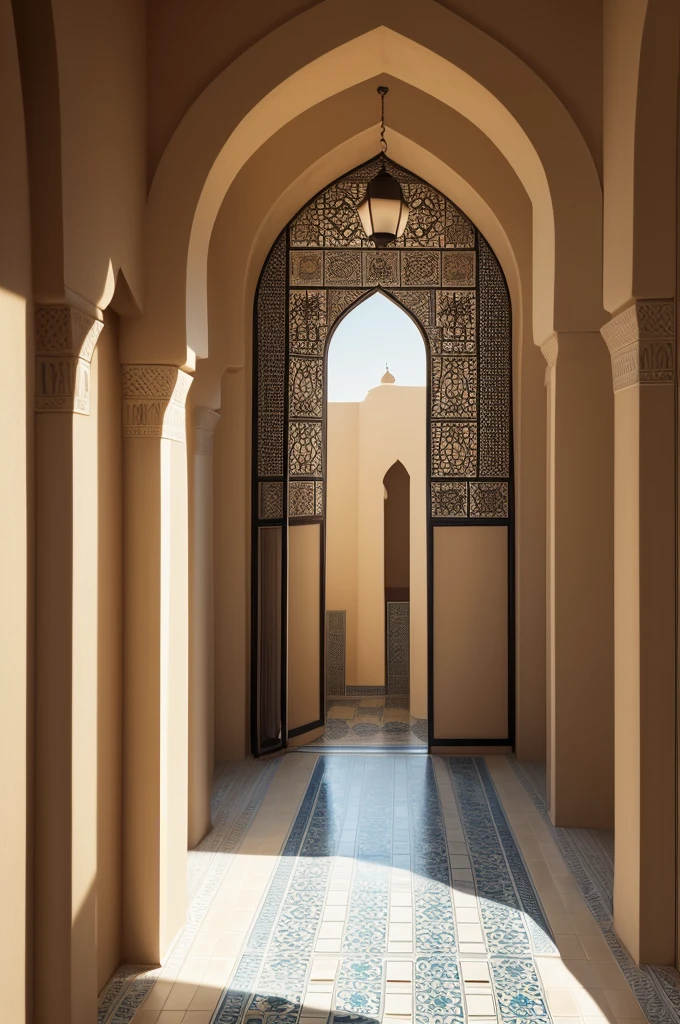 create an image of a tile inspired by Arabic culture