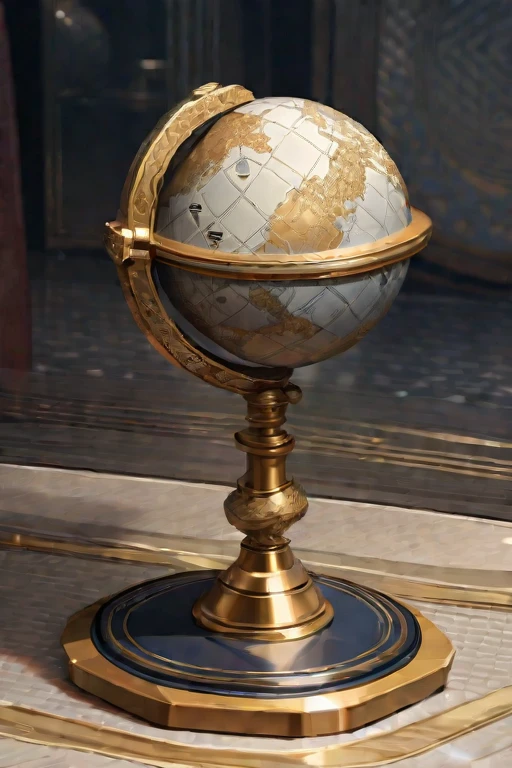 ((Best quality)), ((masterpiece)), (detailed), The globe but it's square