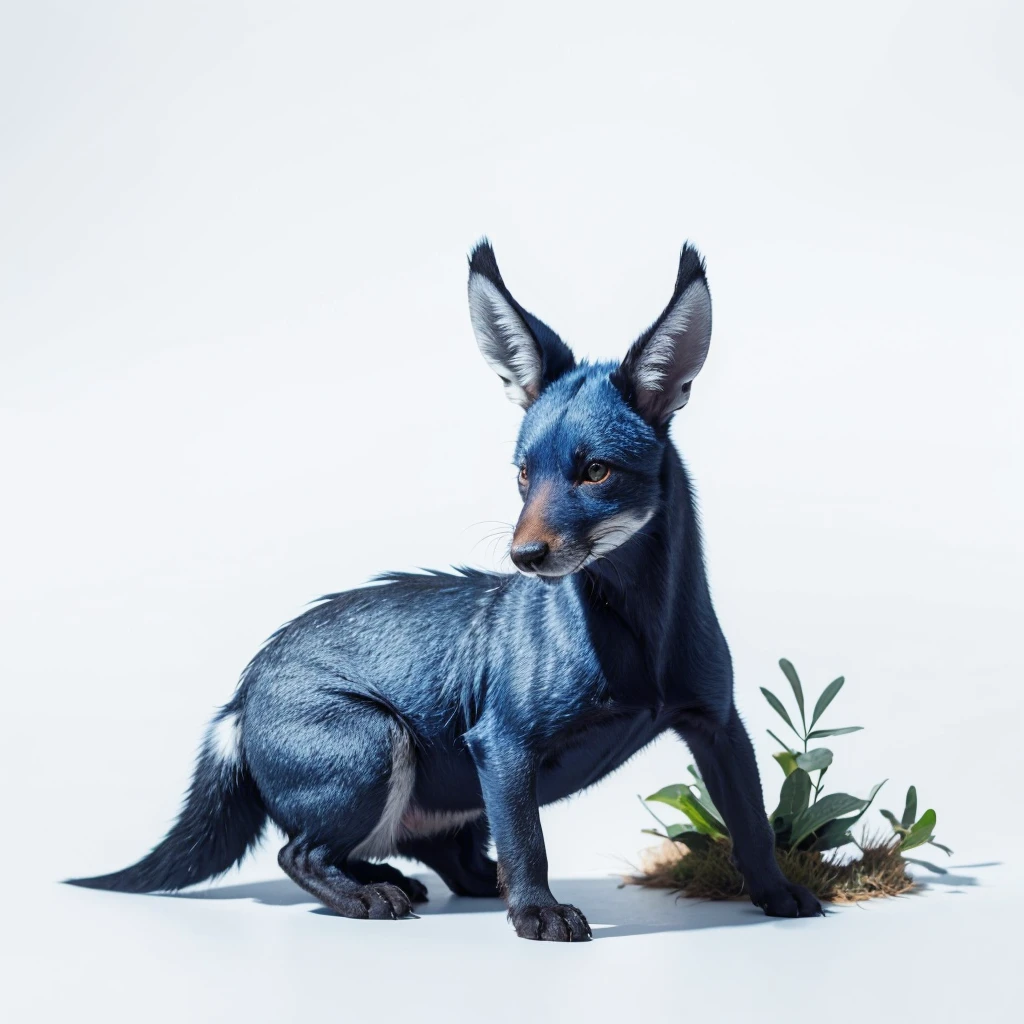 Wolf, by bebebebebe, female, young female, pussy, small breats, standing, anatomically correct, shy pose, small waist, small legs and arms, pants pull down, beach, full dark gray body, rear view, under view