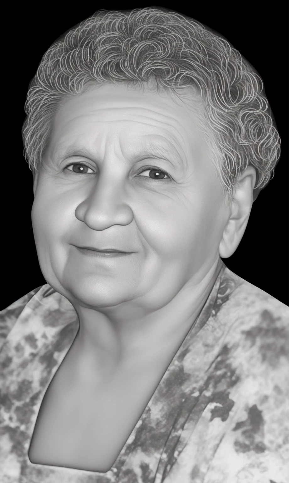 Grandmother&#39;s photo, grandmother 70 years old, pores, detailed glossy eyes, specular lighting, dslr, ultra quality. sharp focus, tack sharp, dof, film grain, Fujifilm XT3, crystal clear, 