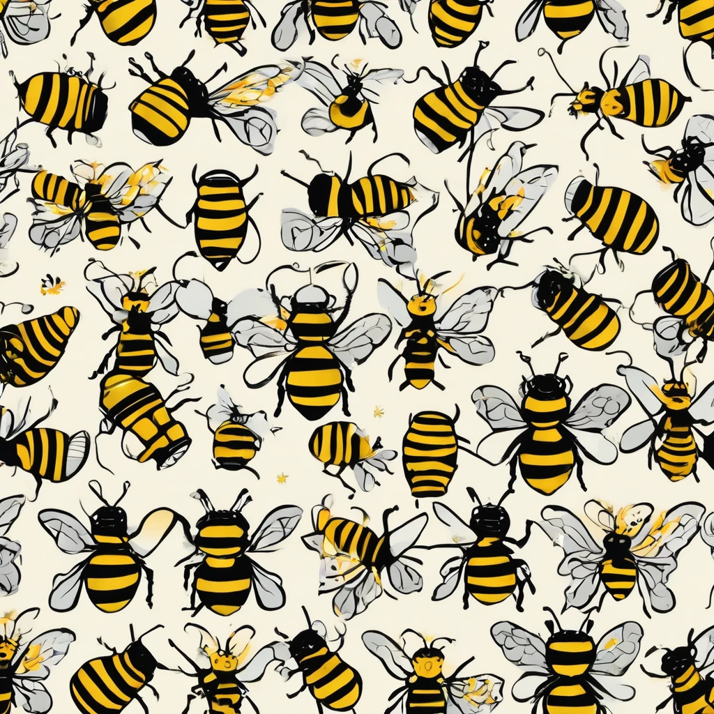 image , High quality , abeille cartoon ,gants de boxe