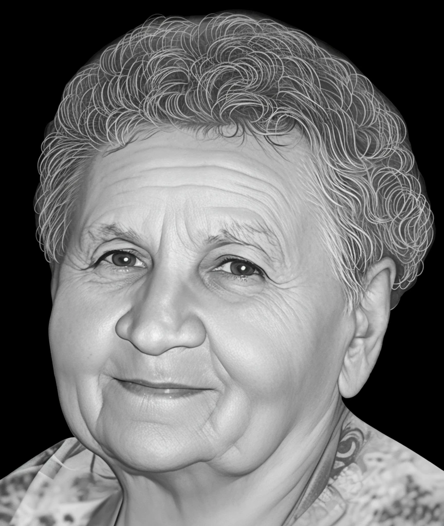 Grandmother's photo, grandmother 70 years old, pores, detailed glossy eyes, specular lighting, dslr, ultra quality. sharp focus, tack sharp, dof, film grain, Fujifilm XT3, crystal clear,