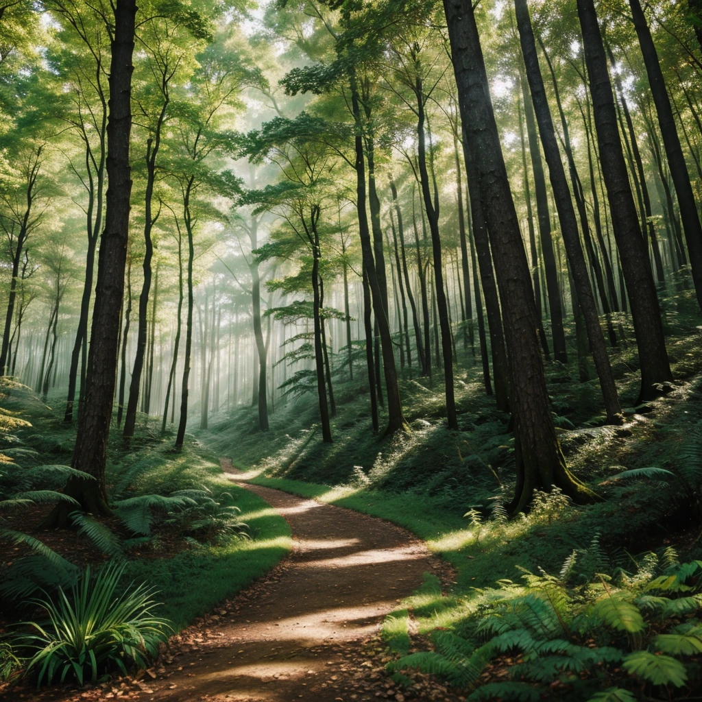 A beautiful forest and this forest in mythical creatures (4k)
