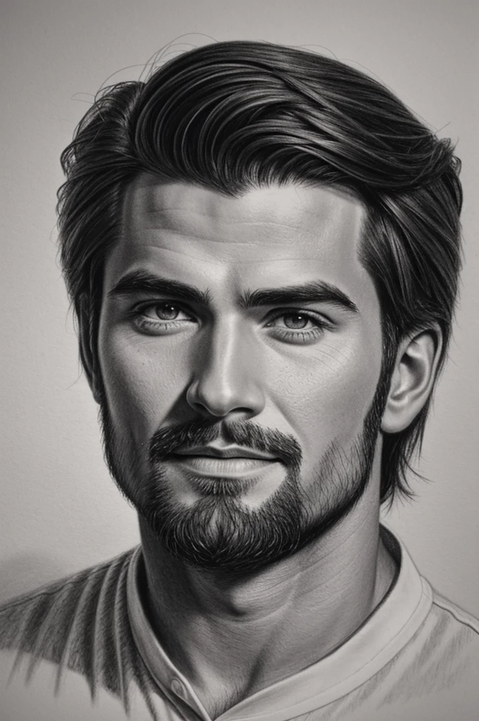 pencil drawing of a man's eye