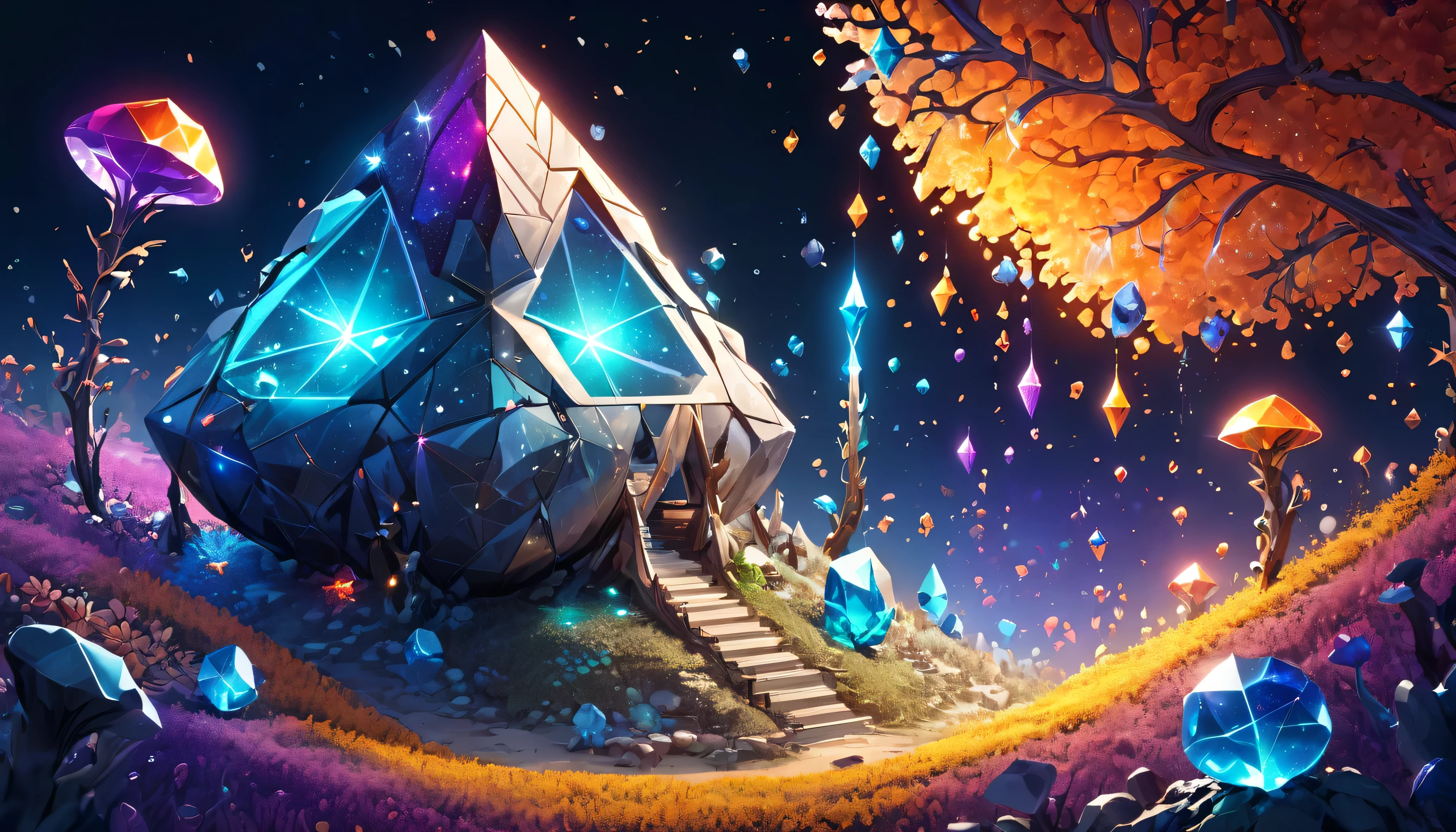 Anthill with Sagittarius design, Colorful crystals, With visual effects, Fantasy, 3D , High resolution, High resolutionR , 4K Premium, So--4.