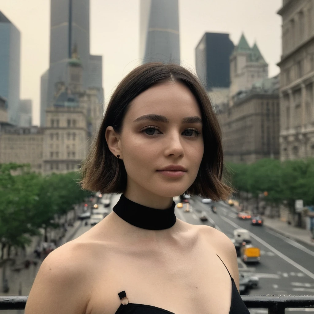 (Skin Texture, pores, natural,iPhone,RAW)), natural lighting,Highest Quality full body photo of a stunning woman ,black thin choker, Nikon Z9, realistic matte skin, blurry city in the background, 8K, symmetric, Negative prompt: ugly, deformed, airbrushed, photoshop, rendered, (multiple people), blurry, cleavage, red lipstick,
Steps: 30, Size: 1024x1024, Seed: 359619618, Model: juggernautXL_v7Rundiffusion, Version: v1.7.0, Sampler: DPM++ 2S a Karras, CFG scale: 5.5, Model hash: 0724518c6b, "krfroseth_xl_1_standard_merger_14_90_02_08: 5b5439b0311c"