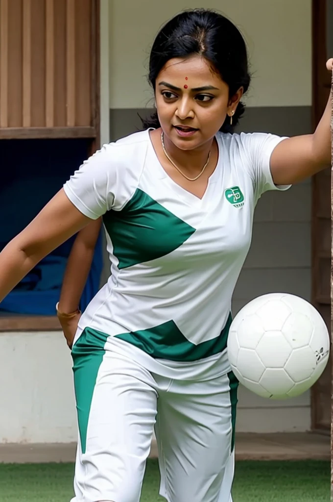 Mamta banerjee playing football with modi
