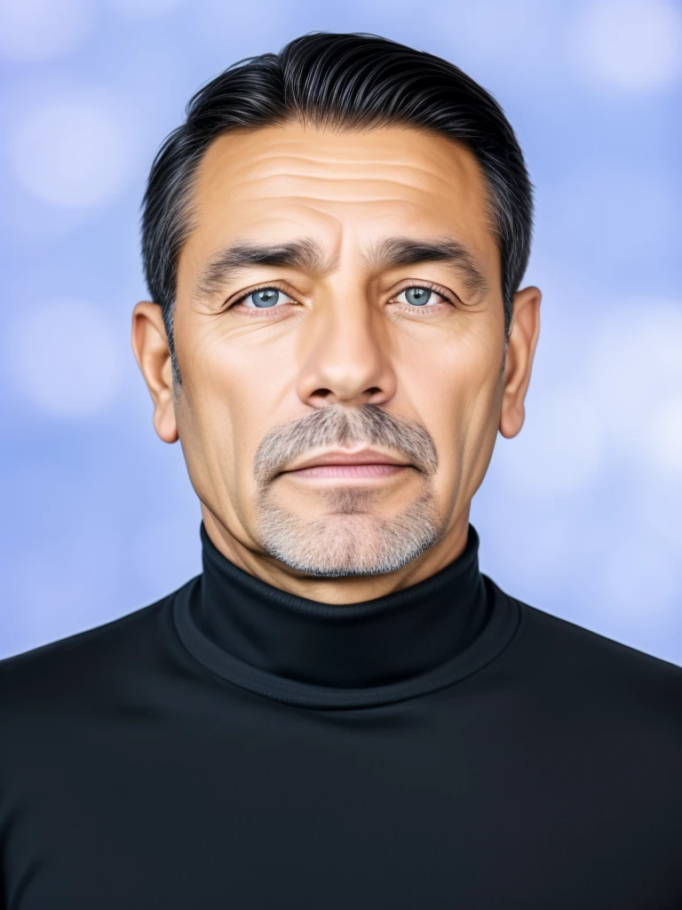 photo of a man, Male: 48 years old, pores, Wrinkles on the face, sticking hair, detailed glossy eyes, specular lighting, dslr, ultra quality. sharp focus, tack sharp, dof, film grain, Fujifilm XT3, crystal clear,