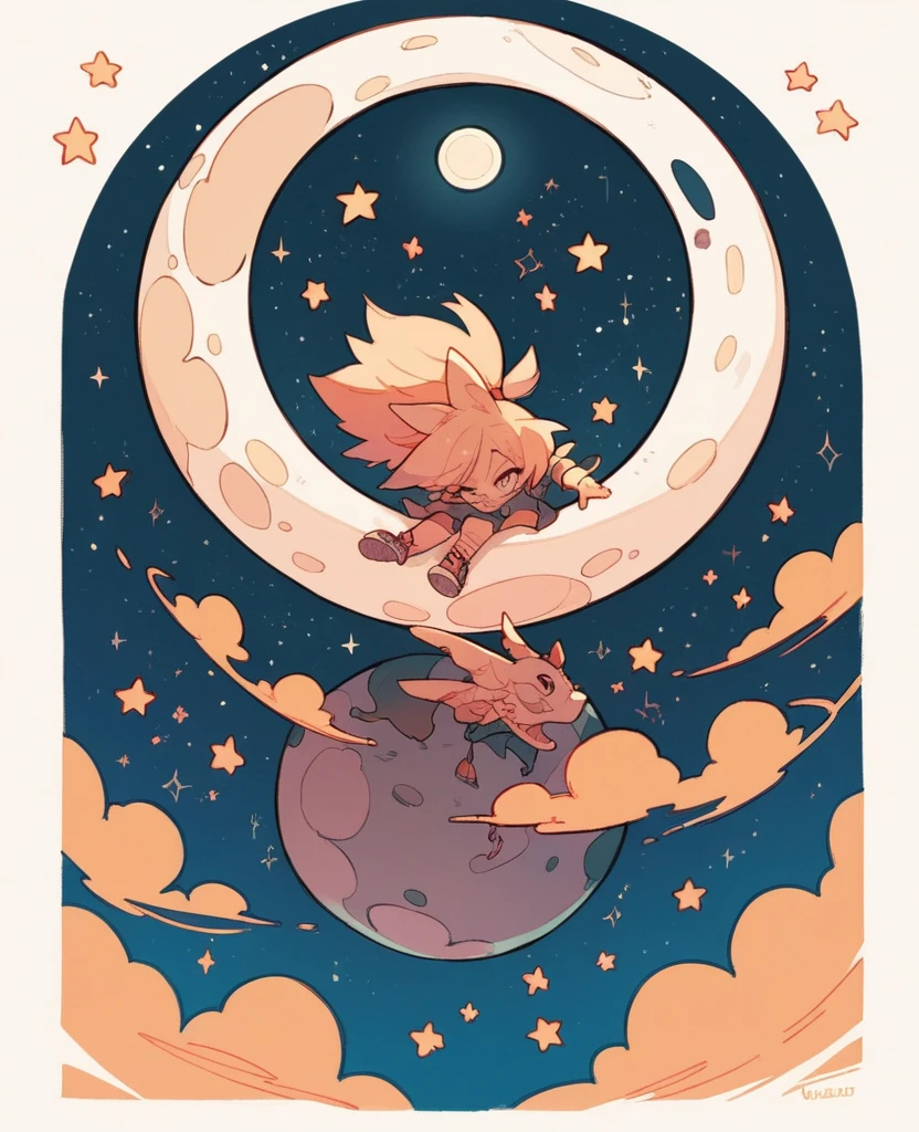Moon and stars pic