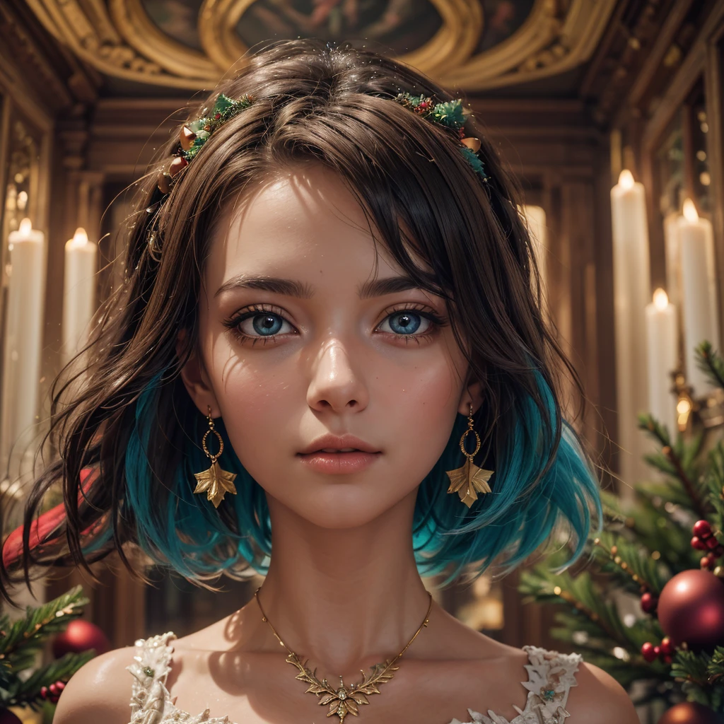 masterpiece,best quality,CG,wallpaper,HDR,high quality,high-definition,extremely detailed,(christmas atmosphere:1.2),whimsical vibes,magical energy,(enchanting aura:1.1),(ethereal glow:1.1),(dreamlike world:1.4),(detailed:1.05),(extremely detailed:1.06),sharp focus,(epic scenery:1.09),(beautiful scenery:1.08),(detailed scenery:1.08),(wonderful scenery:1.05),(beautiful face:1.1),ultra sharp detail,vibrant bright colors,perfect lighting,RAW candid cinema,16mm,color graded portra 400 film,remarkable color,ultra realistic,textured fur,remarkable detailed pupils,shot with cinematic camera,fall body,cute carachter