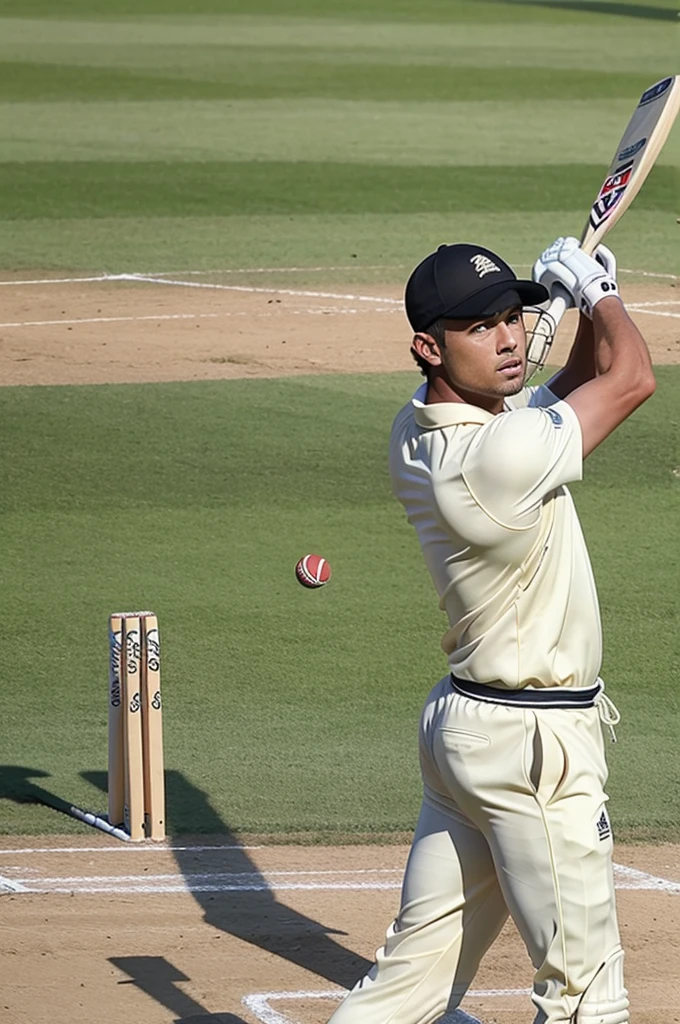 Steno Ronaldo playing cricket