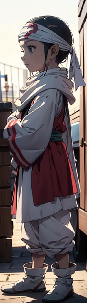  Beautiful ??? face quality clothing  Extremely beautiful cute kid 7year old kid kid body extremely detailed clothing expensive cowl bandana on forehead profile image full body image style beautiful kid face side view ultra cute face ???  beautiful kid kid like face