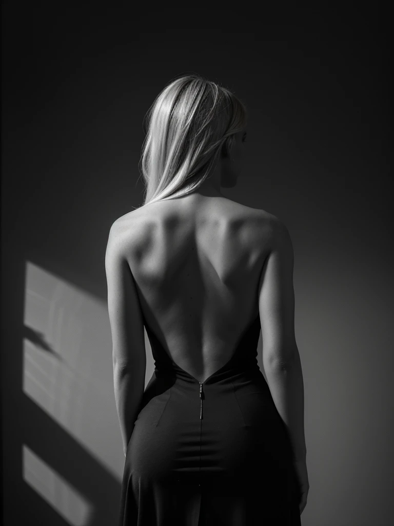 a realistic portrait of a white blonde British woman with perfect face and blue eyes, looking at the viewer from behind, detailded face, detailded eyes, detailded nádegas, perfect slim body, model shooting style, completely naked, showing part of the vagina, anus and buttocks. soft lighting and natural shadows, professional photograpy, photorrealistic, detailded, kneeling with slightly upturned butt and on her back on a dark background in the studio room, CRU, analog, sharp focus, 8k, High definition, dslr, high qualiy, Fujifilm XT3, film grain, awardwinning, work of art