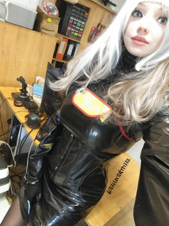 nympho slavic white haired cosplayer superhero alternative avengers girl, tattoed and pierced, vaginal insert dildo, bukkake fetish