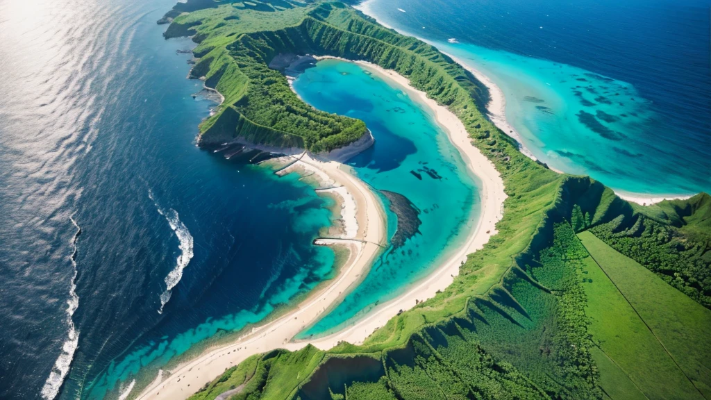 Ends of the earth, falling ocean water, flat earth theory, 4k images.Hawaii
