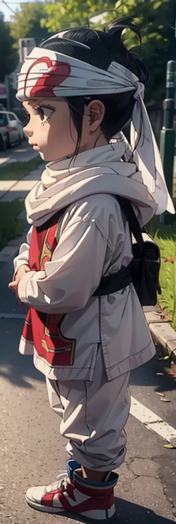  Beautiful ??? face quality clothing  Extremely beautiful cute kid 7year old kid kid body extremely detailed clothing expensive cowl bandana on forehead profile image full body image style beautiful kid face side view ultra cute face ???  beautiful kid kid like face 1080 16k very_high_resolution 