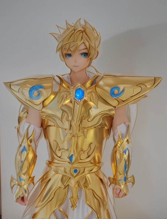 1.boy, saint seiya armor, blue and golden, beautiful light effects, vibrant colors, beautiful armor decourations, uhd, masterpiece,