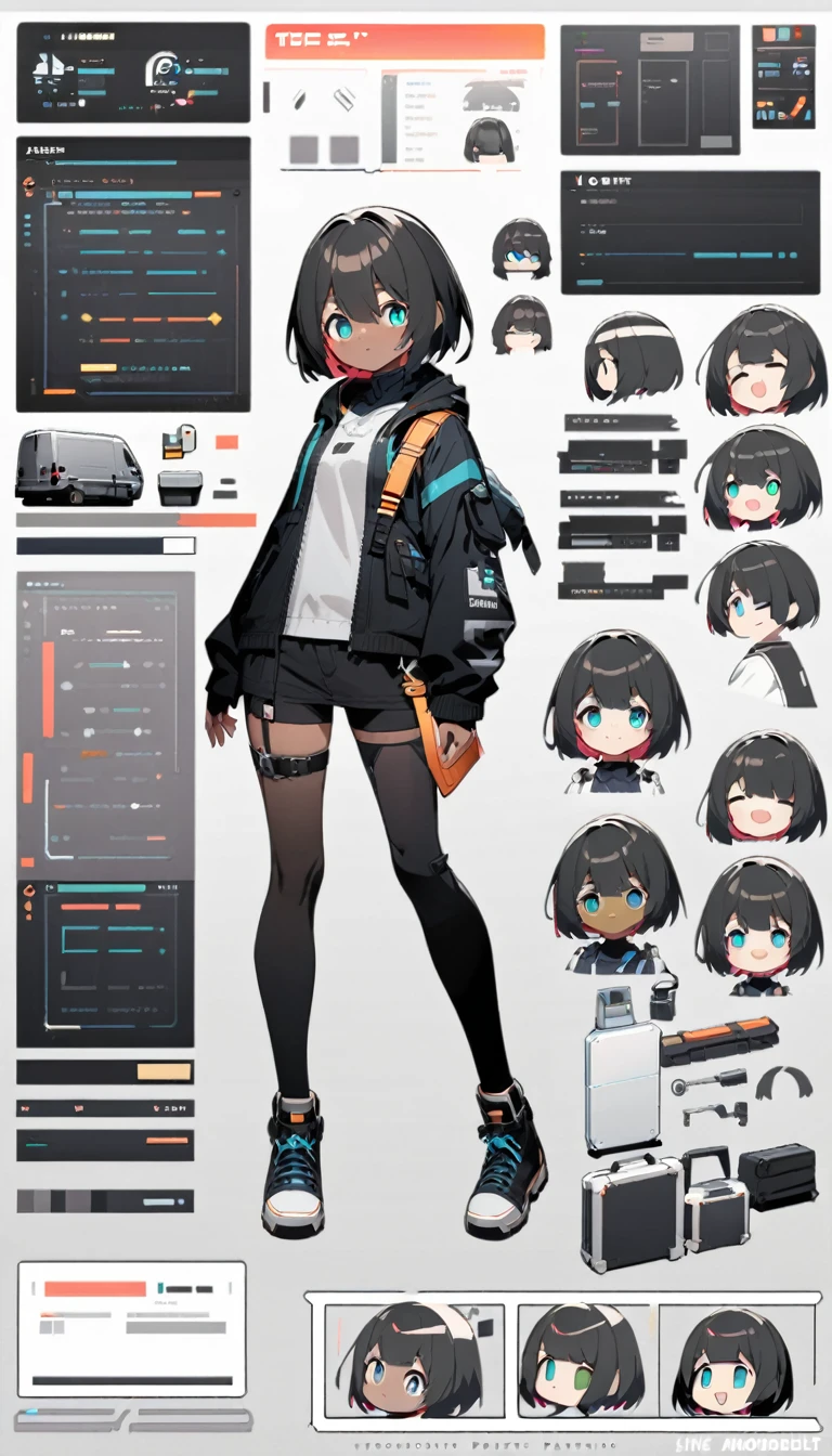 live2D character parts template, parts asset,live 2D vtuber model asset, (dark skin 1.6)