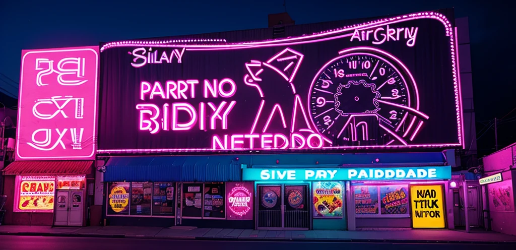 Party Neon billboard