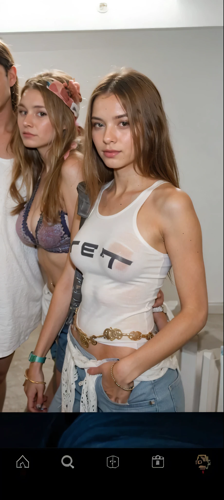 ((best quality)), ((masterpiece)), (detailed), 1girl, sexy, naked, sweaty