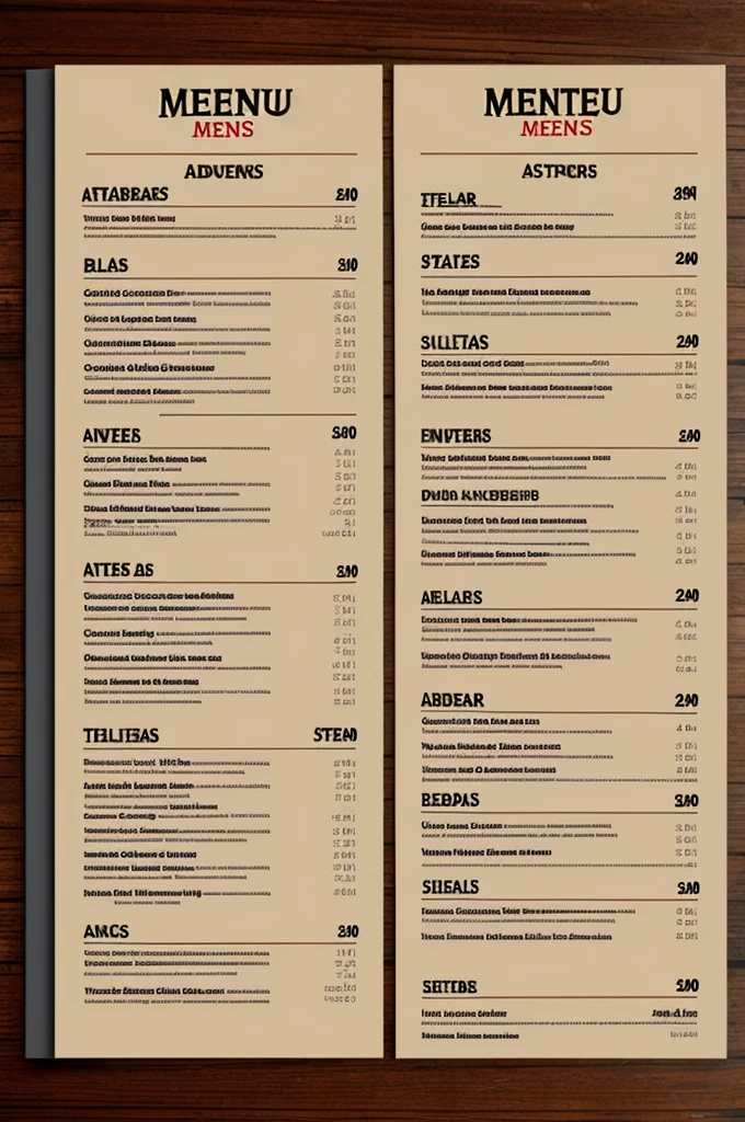 keep my menu looks great