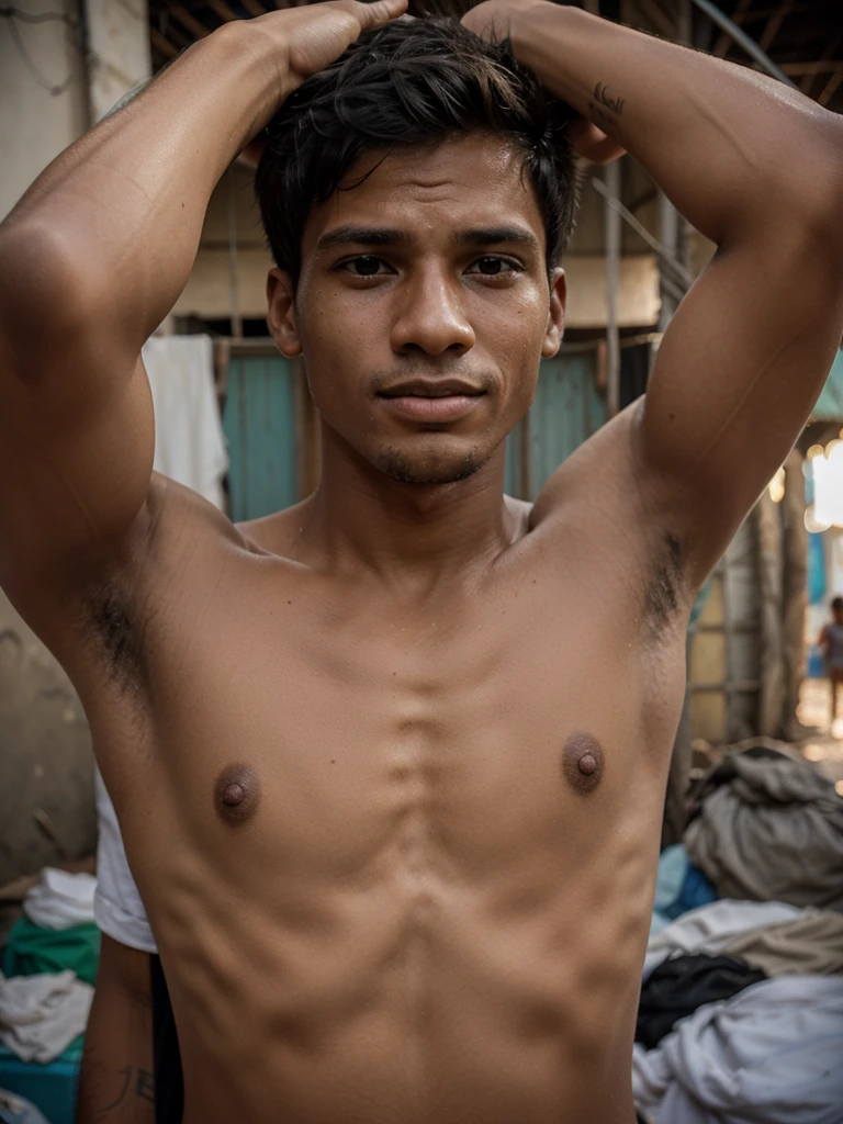 can you generate me a young man in a slum in brazil