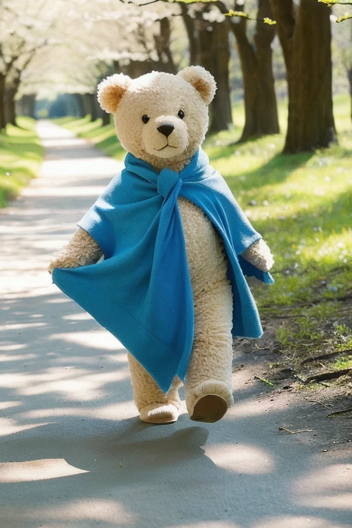 One sunny spring day Little Bear, with a soft blue blanket under his arm, scampered merrily down the path to the picnic spot