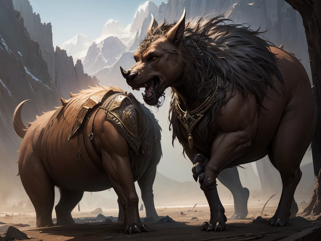 inspired by Tolkien,In the style of John Howe,detailed fantasy landscape,enchanted forests,majestic mountains,epic battles,dangerous dungeons,magical creatures,highly detailed armor,best quality,4k,8k,highres,masterpiece:1.2,ultra-detailed,realistic,photorealistic,photo-realistic:1.37,HDR,UHD,studio lighting,ultra-fine painting,sharp focus,physically-based rendering,extreme detail description,professional,vivid colors,bokeh,fantasy art