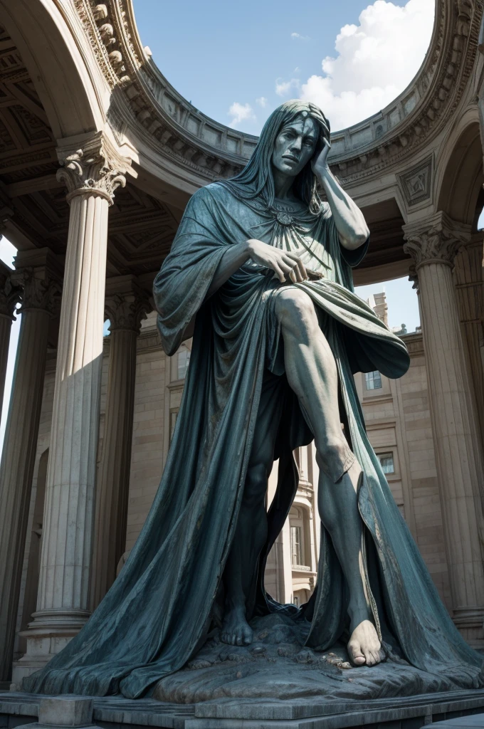 create a giant statue of some paranormal entity