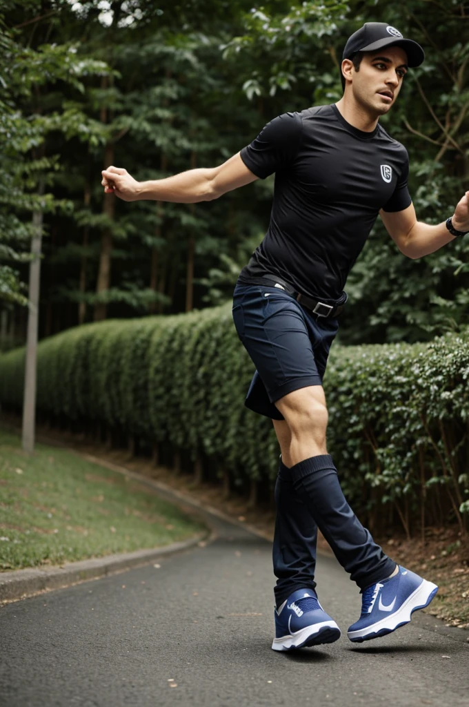 Steve corriendo de unos creepers