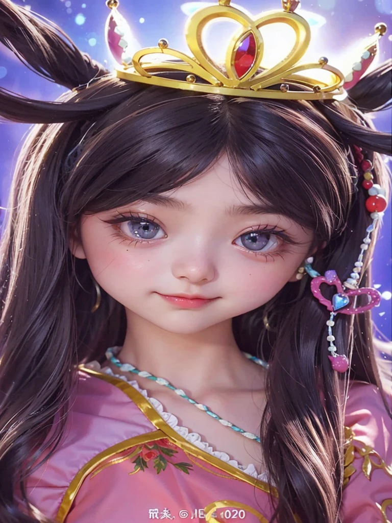 One beautiful girl、Big eyes、15 year old cute girl、Face close-up、