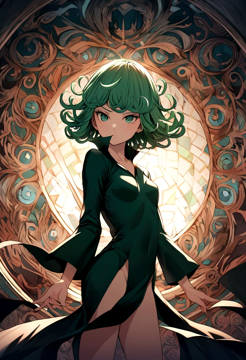 Create an image of a stunningly beautiful gorgeous perfect detailed perfect solo tatsumaki