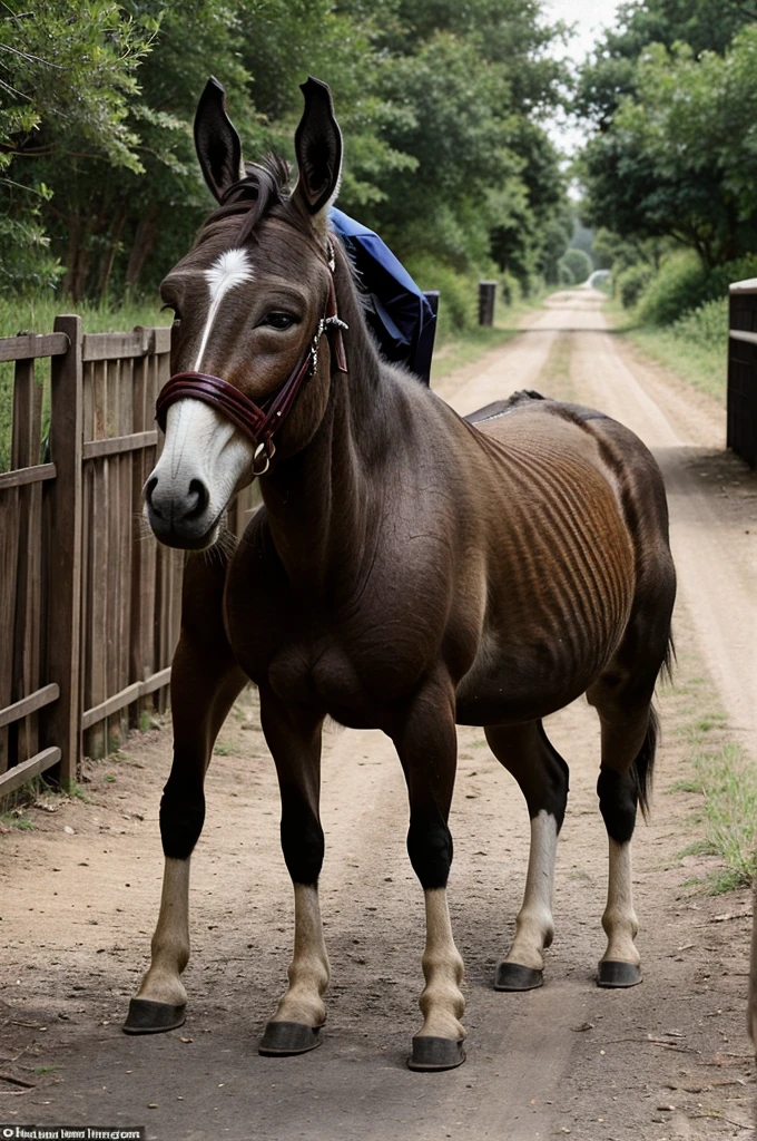 They found a donkey on the way, the wife thought of a joke...in the character of a judge