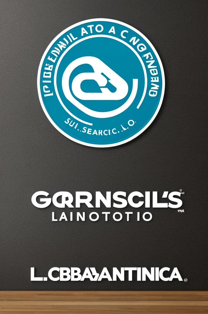 Logo laboratorio con el nombre george labs analisi clinico