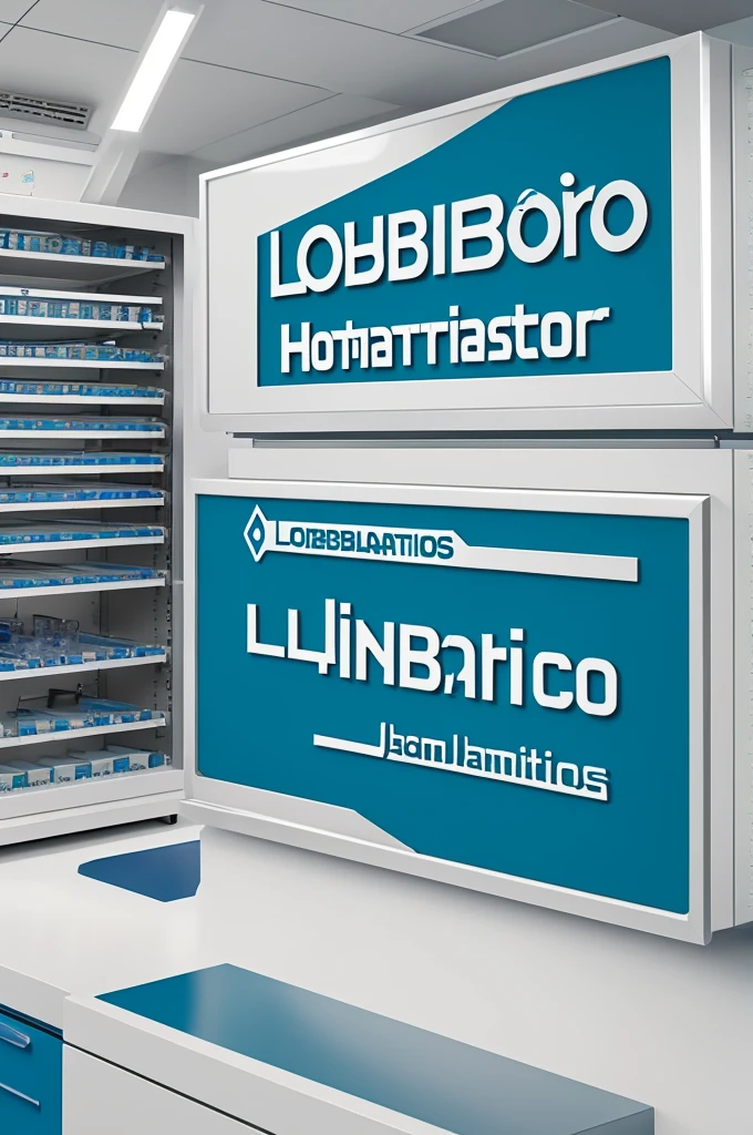 Logo laboratorio con el nombre jorge labs analisi clinico