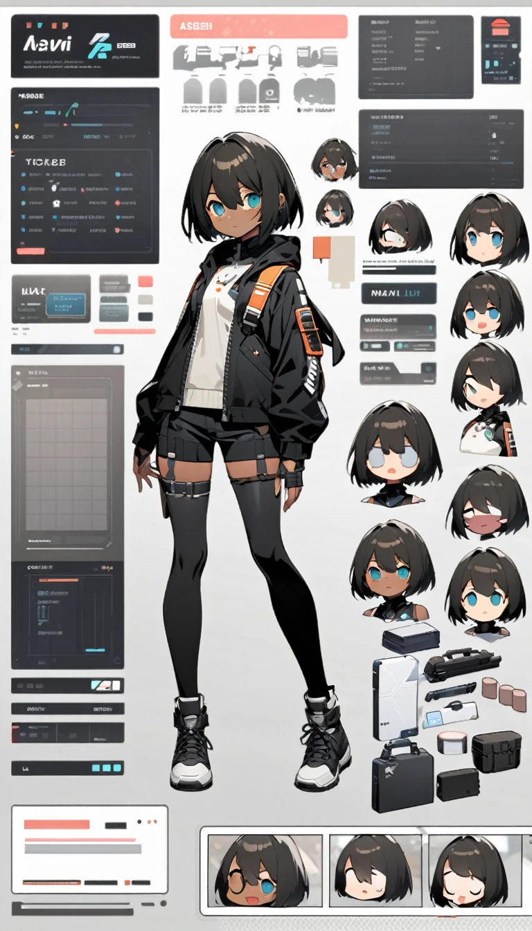 live2D character parts template, parts asset,live 2D vtuber model asset, (dark skin 1.8)
