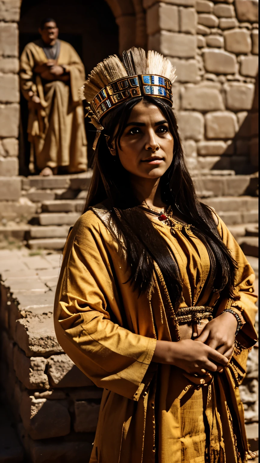 Aztec Empire with an Aztec priest