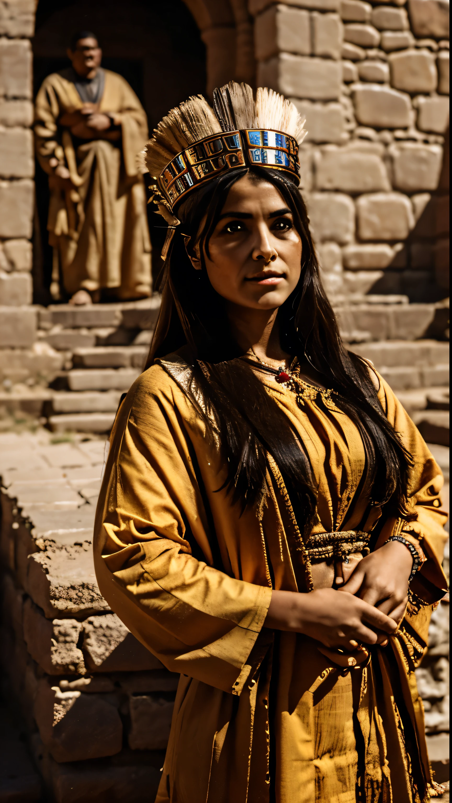 Aztec Empire with an Aztec priest