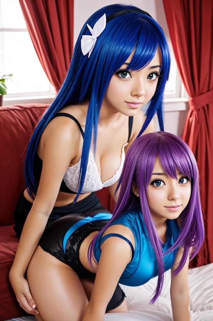 Una chica con mucho pecho de anime