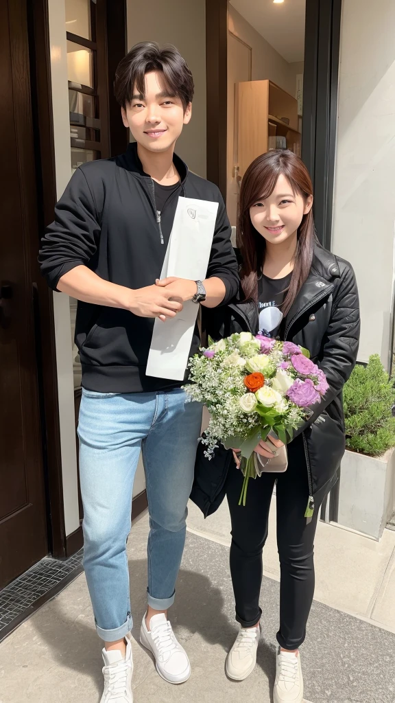 Date with Park Gunwook (zerobaseone)
He showed up with a bouquet of flowers to meet.The two of us went to a cafe and had fun chatting.