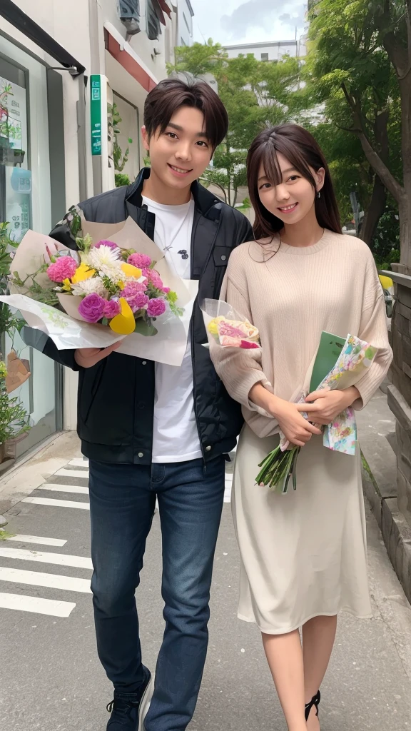 Date with Park Gunwook (zerobaseone)
He showed up with a bouquet of flowers to meet.The two of us went to a cafe and had fun chatting.
