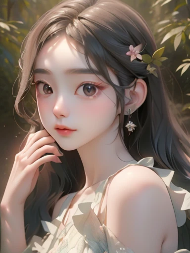 (best quality, 4k, 8k, highres, masterpiece:1.2), ultra-d etailed,(realistic, photorealistic,photo-realistic:1 .37), portrait of fairies,enjoying water play in a beautiful r iver in the forest,fairy with detailed face and hands, enchanted woodland scene, sparkling water, sunlig ht streaming through the trees, vibrant colors, ether eal atmosphere, delicate wings, flowing dresses, mi schievous expressions, shimmering reflections on t he water surface