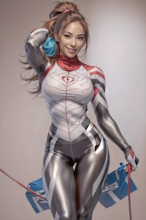 (((MMA fighter))), ((( red shorts ))), (((bandaged arms))), ((high collar)), (((redheadwear))), (((micro shorts with vertical seams))), (((best qualityer: 1.4))), (Unbeatable masterpiece), (hiper HD),(CG 8k hyper-realistic), (((brave face))), (((breasts big))), (((hyper feminine))), (((musclegirl))), sexly girl, king of fighter,（curly hair)), ((( sculptural body ))), (((1 Kizi))), Kizi de 25 anos com perfectbody,,Beautiful and well-groomed face,muscular body:1.2,solid color detailed jacket, (Head to thigh photos), Complex equipment, green dark，long pants，Tight clothes are dark，With white stars and off-white stripes,,,,,Armor Metal Electronic Parts) INFO, Kizi, (((standing alone))), pirralha violent, (((14歳))), sexly, pose de atitude, work of art, post-apocalypse, (((manga style))), bounty hunter, violent, Manic, the way you want, slenderbody, thin but strong, perfectbody, roupa moderna, advanced technology, neon, sleeves with vertical striped pattern, neutral background, (( cowboy shot )). intricate visual