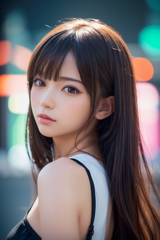 (masterpiece, high quality, lifelike, Ultra realistic, Remarkably high quality, photorealistic:1.5), Anime Japanese Girl minimalist logo design Deep bright colors, high quality, extreme quality, super detailed