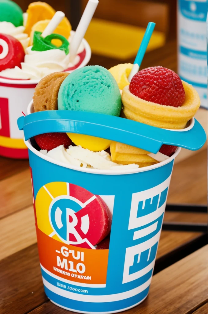 Un logo para mi empresa de helados llamada grupo unido 