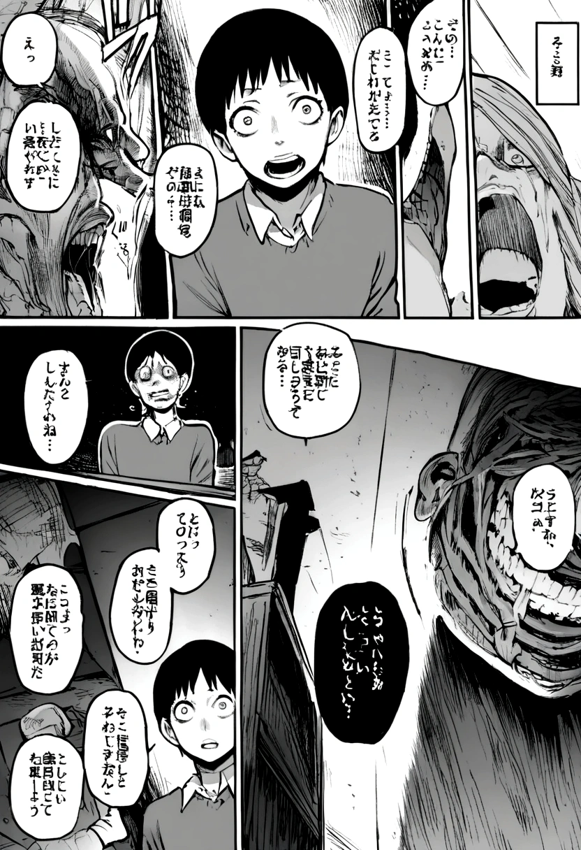 SM, Bondage,Horror,Junji Ito,Black and White,comics