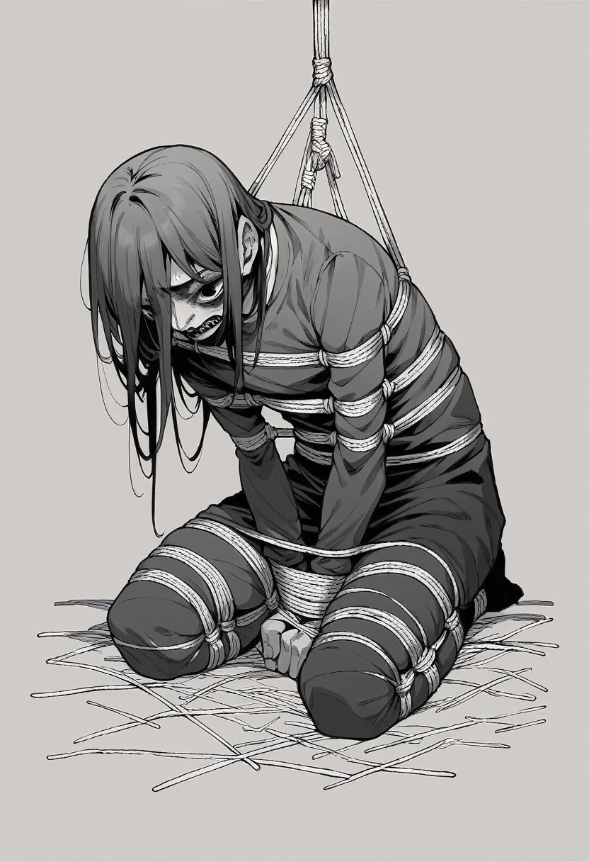 SM, Bondage,Horror,Junji Ito,Black and White,Touch of the pen