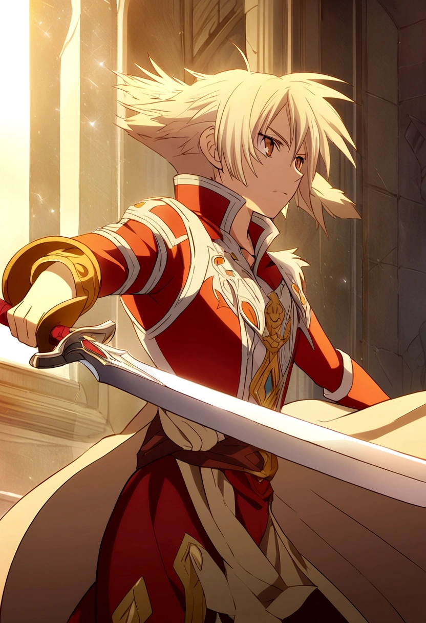Thorfinn Karlsefni from Vinland saga anime, Holding a sword